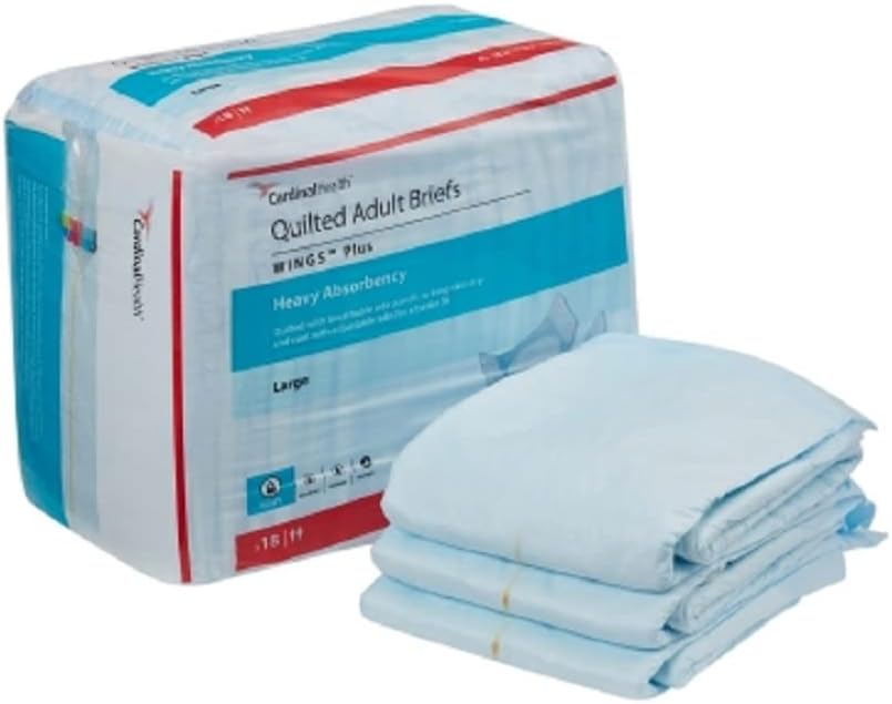 Premium Large Quilted Briefs for Adults - Case of 72