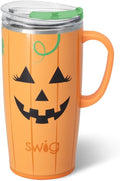 22oz Travel Mug with Handle and Lid - Insulated Halloween Tumbler