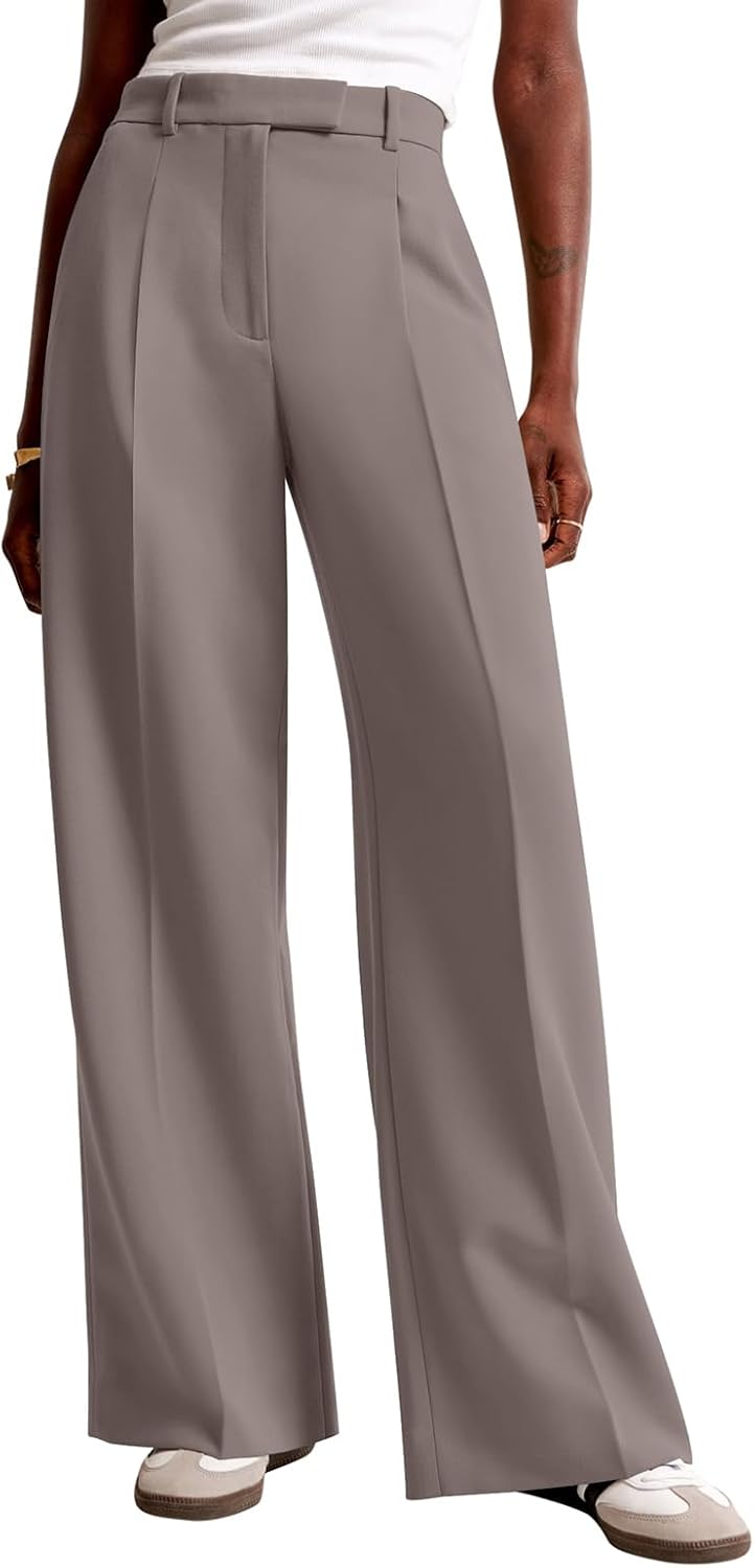 NIMIN Women Wide Leg Pants High Waisted Business Casual Trousers