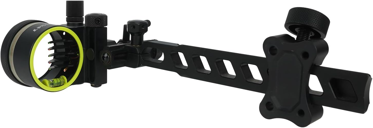 Archery 5-Pin Bow Sight with Hi-Vis Level for Precision Aiming