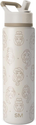 Simple Modern Summit Water Bottle with Straw Lid - Disney Princess
