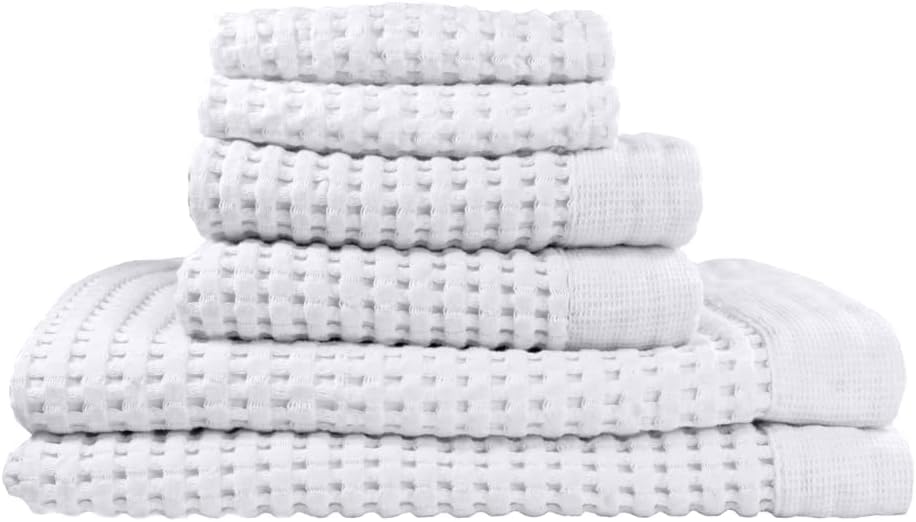 GILDEN TREE Waffle Towel Set Quick Dry Thin for Modern Homes