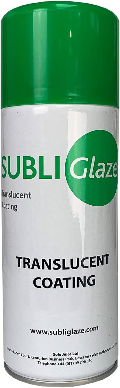 Translucent White Coating for Sublimation on Clear Surfaces