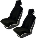 DryvaSeat Car Seat Cover 2 Pack - Black Microfiber, Waterproof
