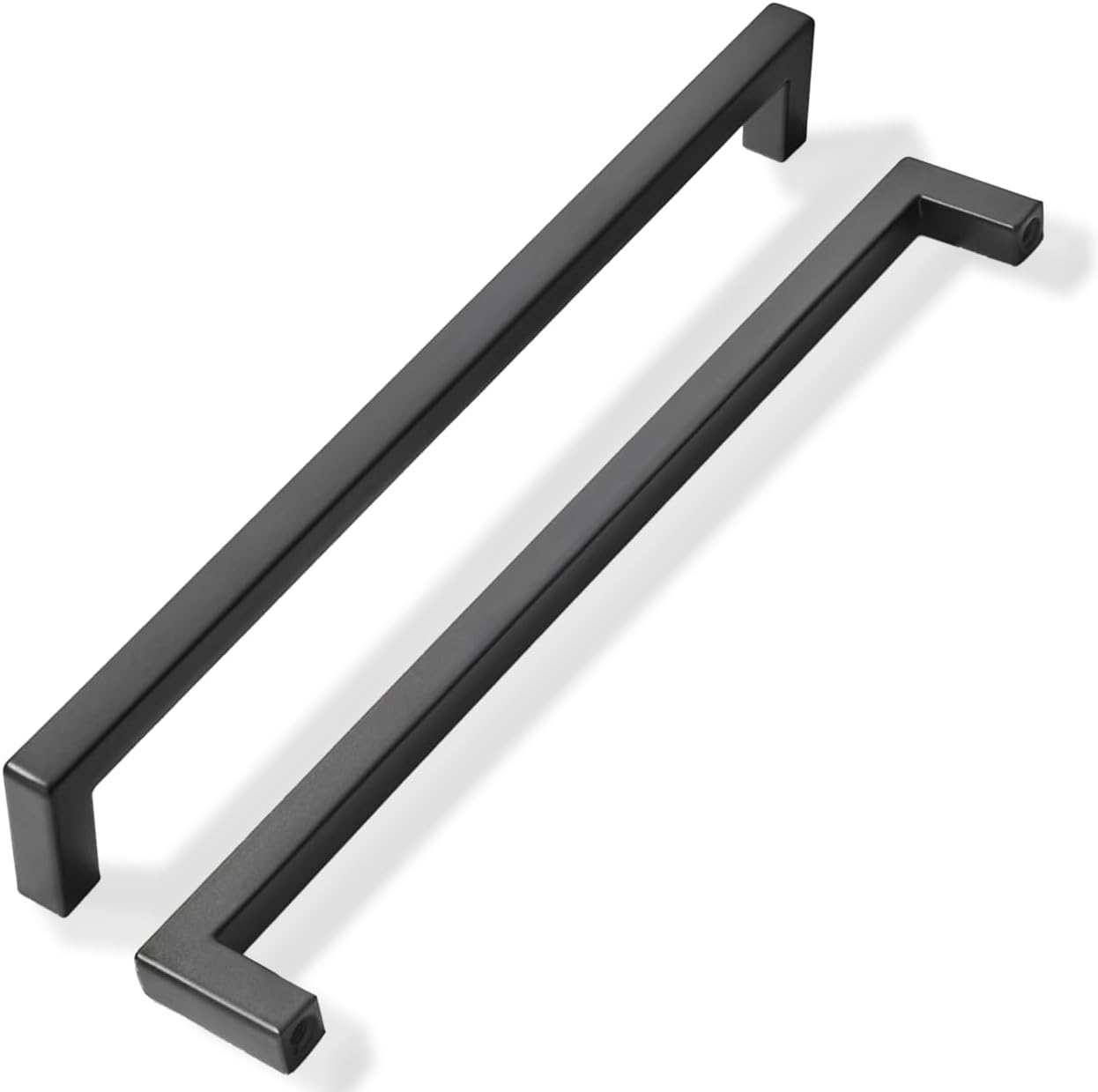 10 Pack 8-3/4 inch Matte Black Cabinet Pulls for Modern Homes