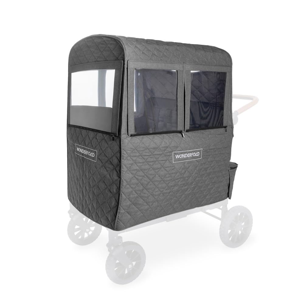 WONDERFOLD Cold Weather Shield Stroller Cover for Winter Comfort
