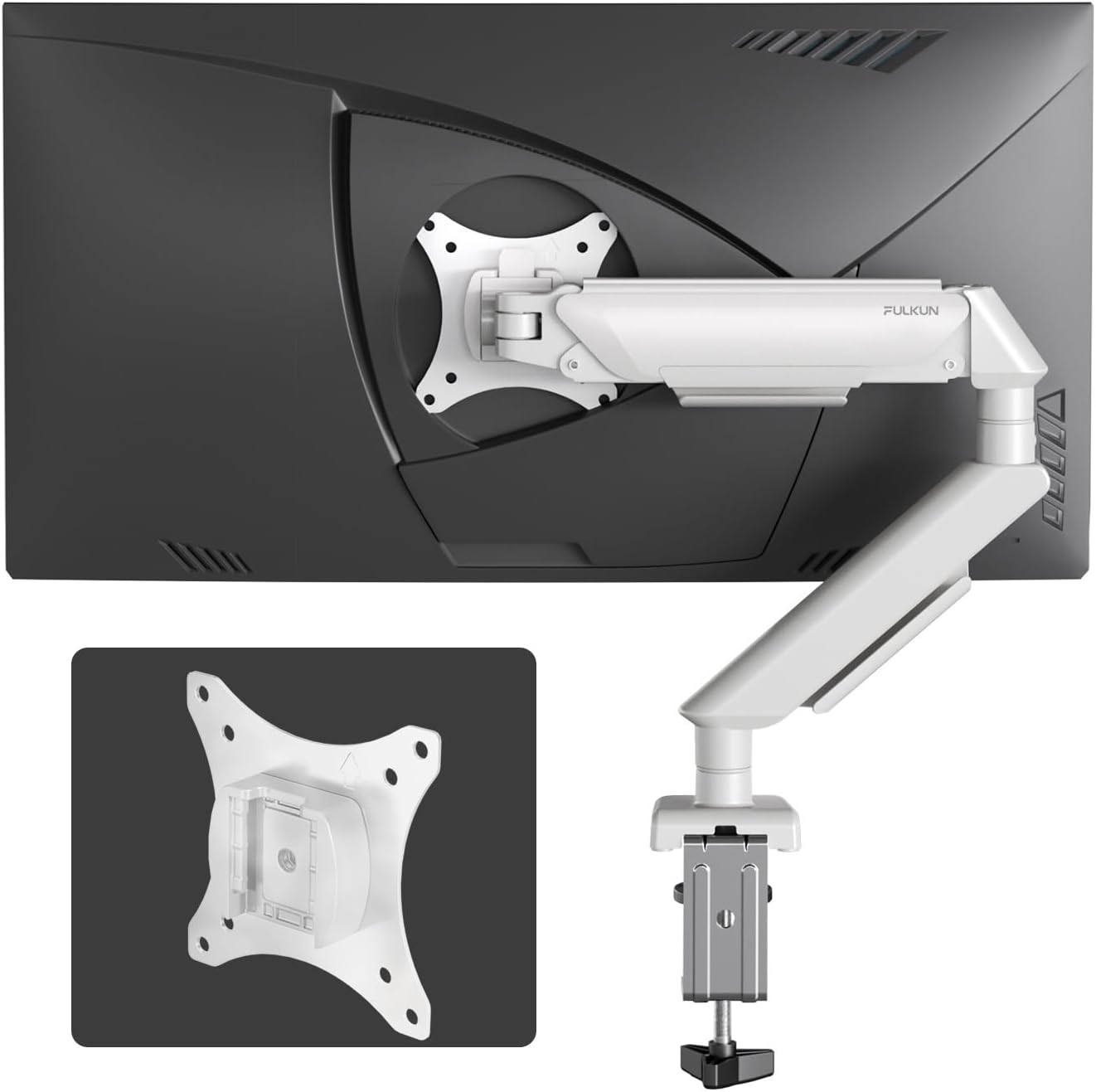Single Monitor Mount Stand with Full Motion Articulating Arm