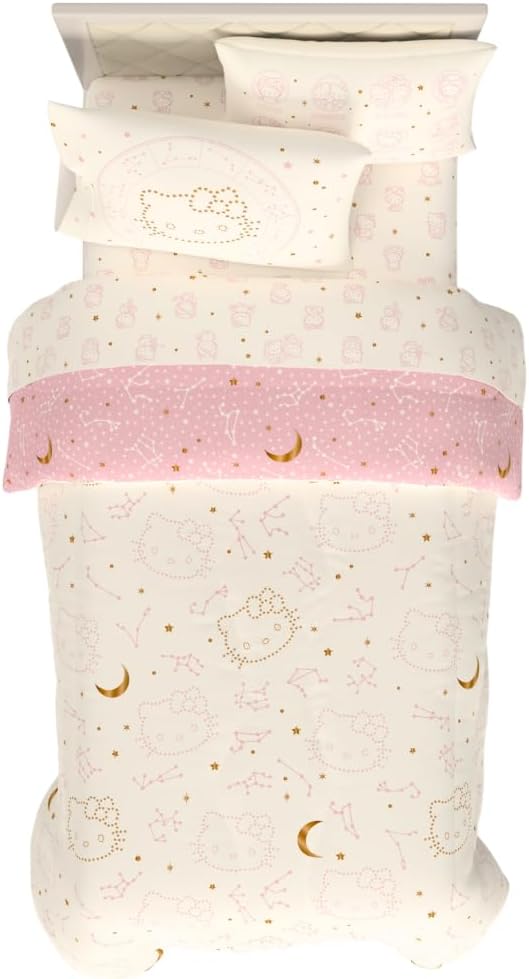 Hello Kitty Velvet Bedding Set for Twin Size Bed by Franco