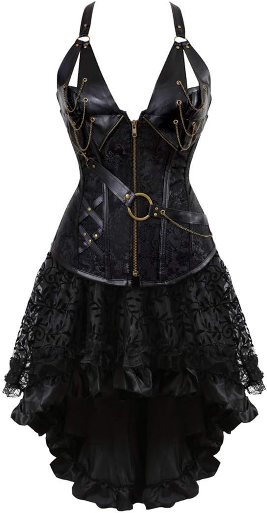 Steampunk Corset Skirt for Women - Gothic Burlesque Costume
