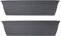 24 in Eclipse Plastic Window Box - Warm Gray 2 Pack