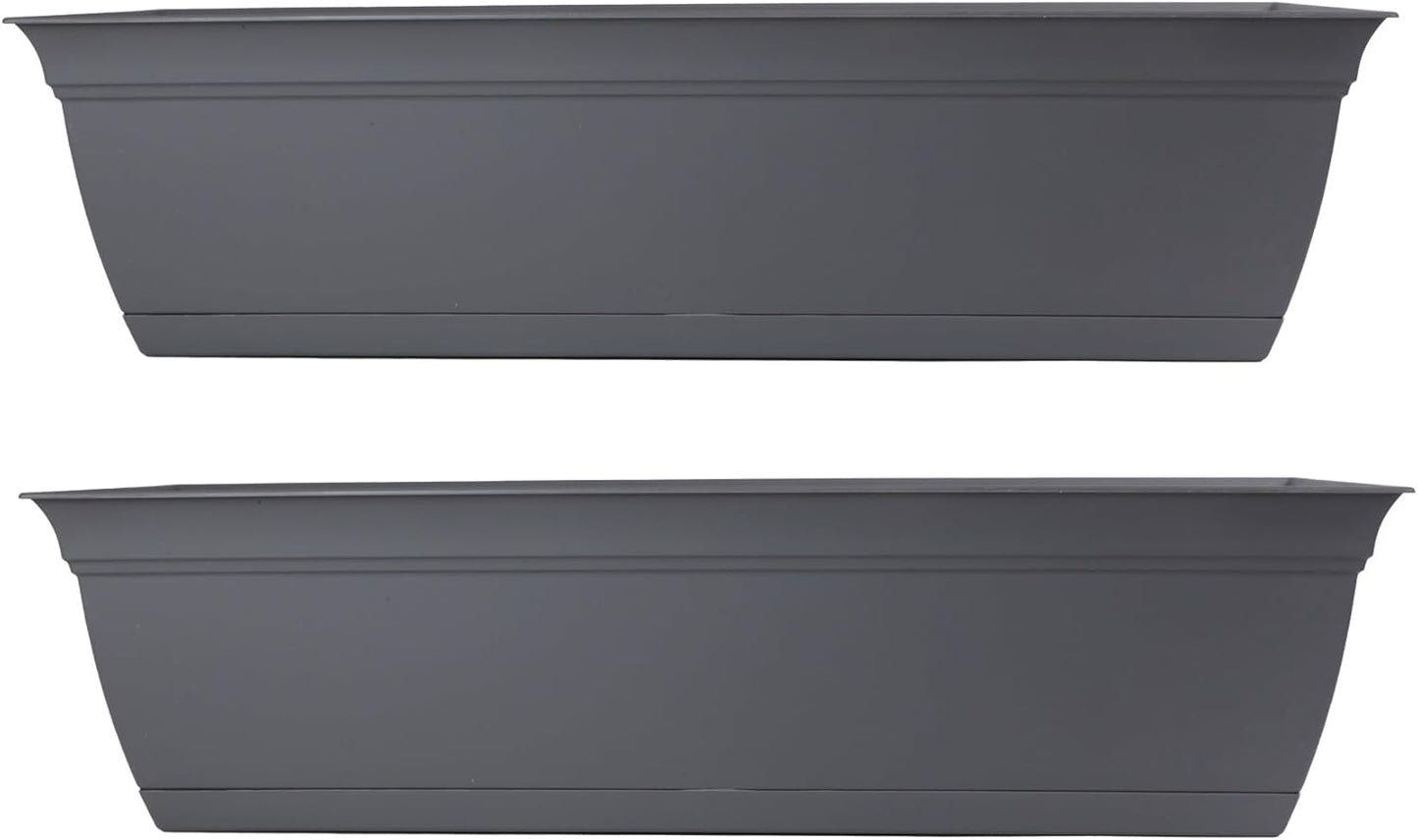 24 in Eclipse Plastic Window Box by The HC Companies - 2 Pack
