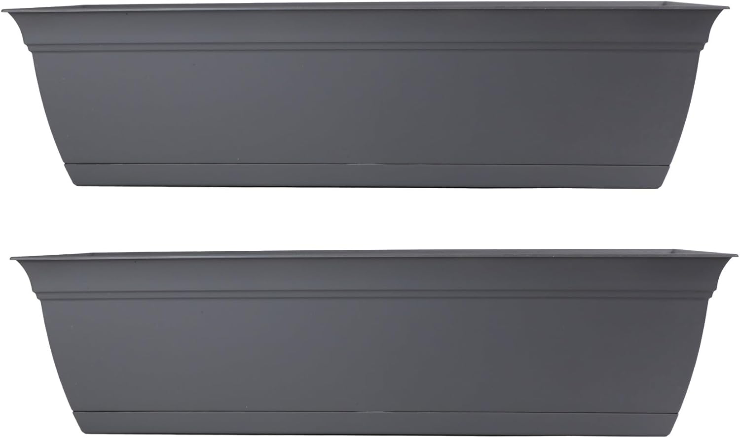 24 in Eclipse Plastic Window Box by The HC Companies - 2 Pack