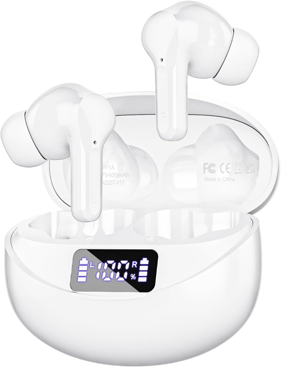 50H Playback Wireless Earbuds: Waterproof & HD Mic
