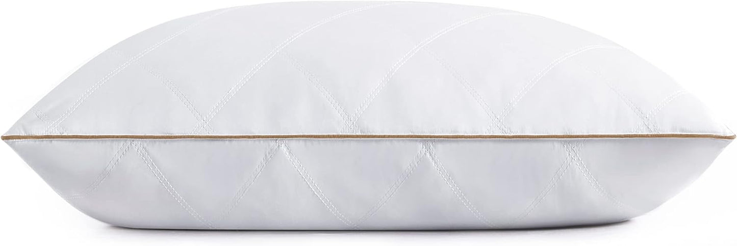 Luxurious Goose Feather and Down Pillow for King Size Comfort