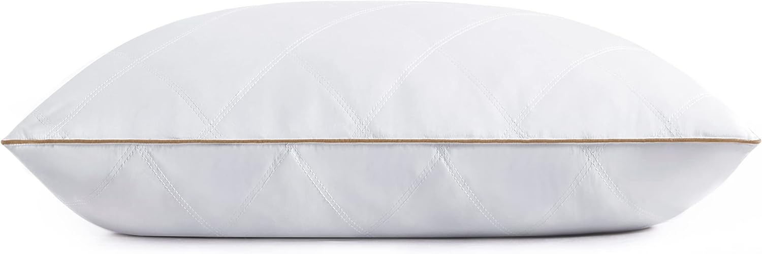 Luxurious Goose Feather and Down Pillow for King Size Comfort