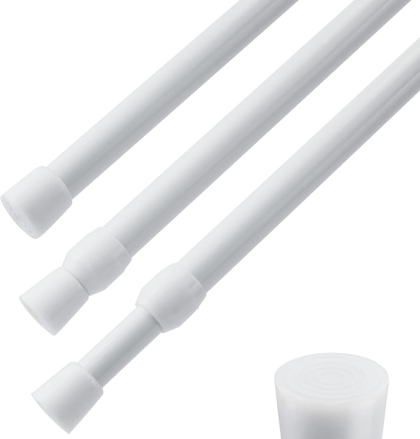 No-Drill Adjustable Curtain Rod Set - Easy Install, Versatile Usage!