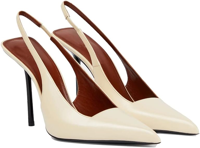 Pointed Toe High Stiletto Heels Slingback Pumps for Women