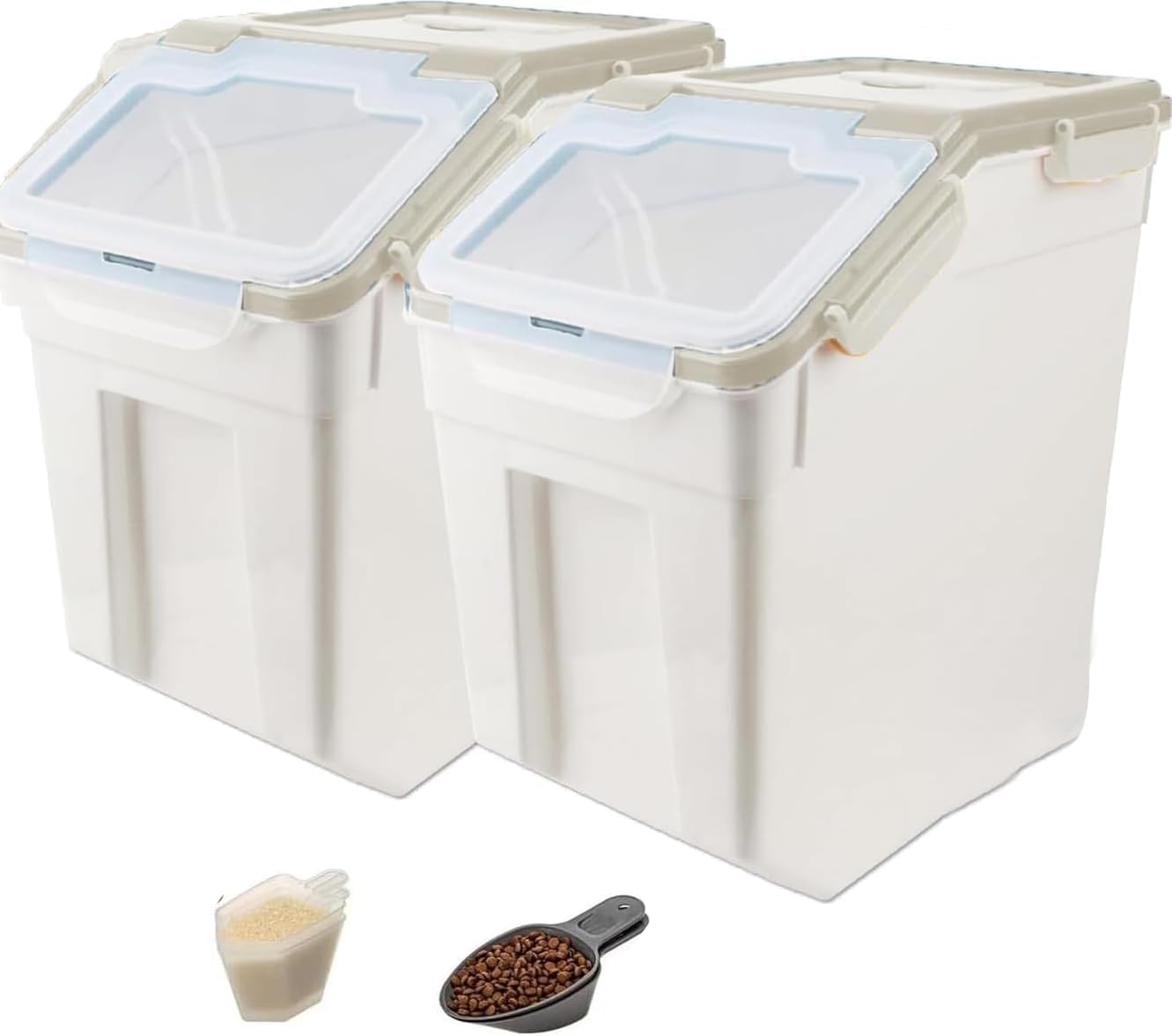 YXQ 50LB Large Flour Storage Container with Wheels for Easy Use