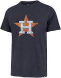 47 MLB Team Color Distressed Primary Logo Wordmark T-Shirt - Soft