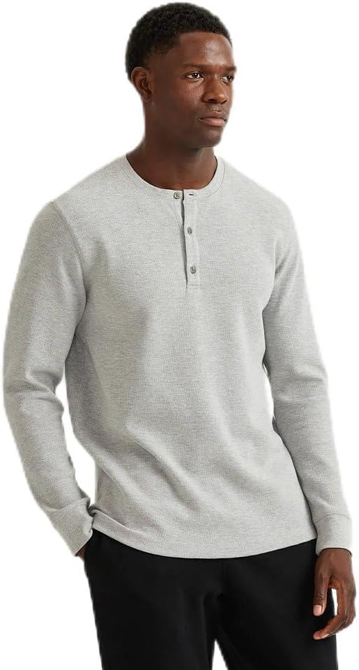 Eddie Bauer Men's Eddie's Favorite Thermal Henley for Comfort