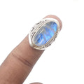 925 Sterling Silver Moonstone Ring for Women - June Birthstone