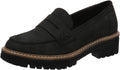 Bandkos Womens Platform Penny Loafer Slip On - Comfortable Everyday