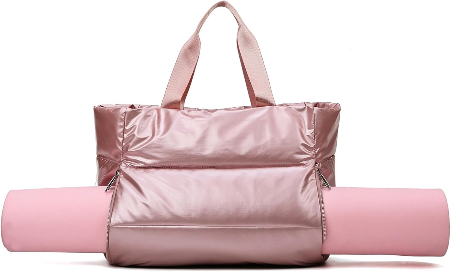 MOYYI Quilted Puffer Yoga Bag - Stylish Travel Tote