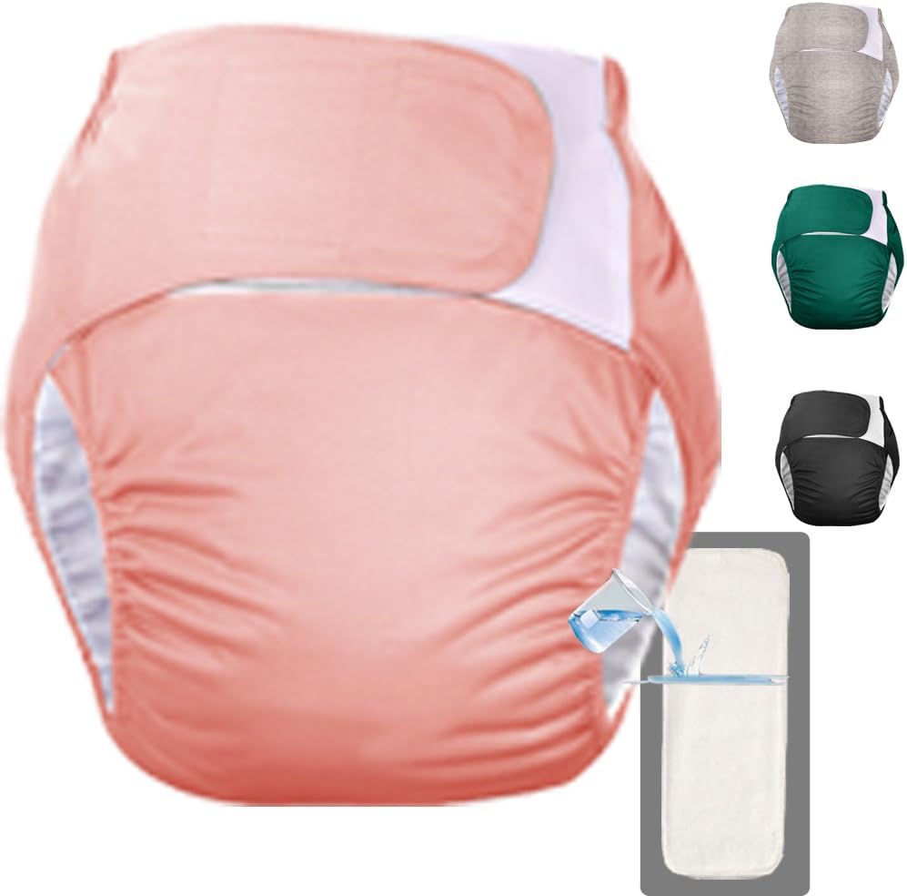 Reusable Waterproof Adult Cloth Diaper - Maximum Absorbency for Senior Care