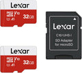 High Speed Lexar 32GB Micro SD Card 2 Pack - Up to 100MB/s