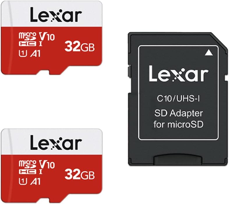 High Speed Lexar 32GB Micro SD Card 2 Pack - Up to 100MB/s