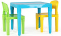 Humble Crew Kids Table and 2 Chair Set, Aqua Table with Chairs