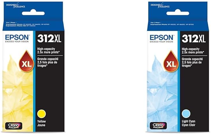 Epson 312 Claria Photo HD Ink Cartridges for Stunning Prints