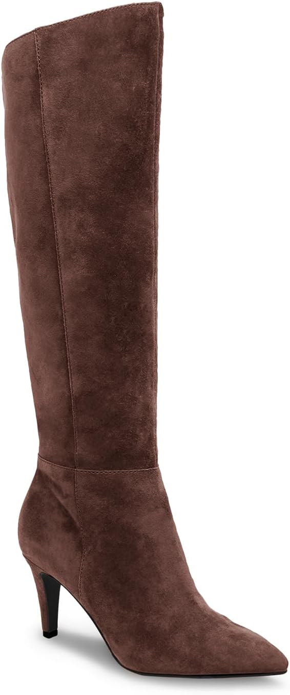 Coutgo Womens Wide Calf Knee High Boots for Stylish Comfort