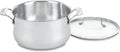 Cuisinart Contour Stainless 6-Quart Saucepot with Glass Cover - Even