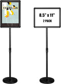 Sign Stand Adjustable Pedestal Sign Holder Stand 8.5x11 in
