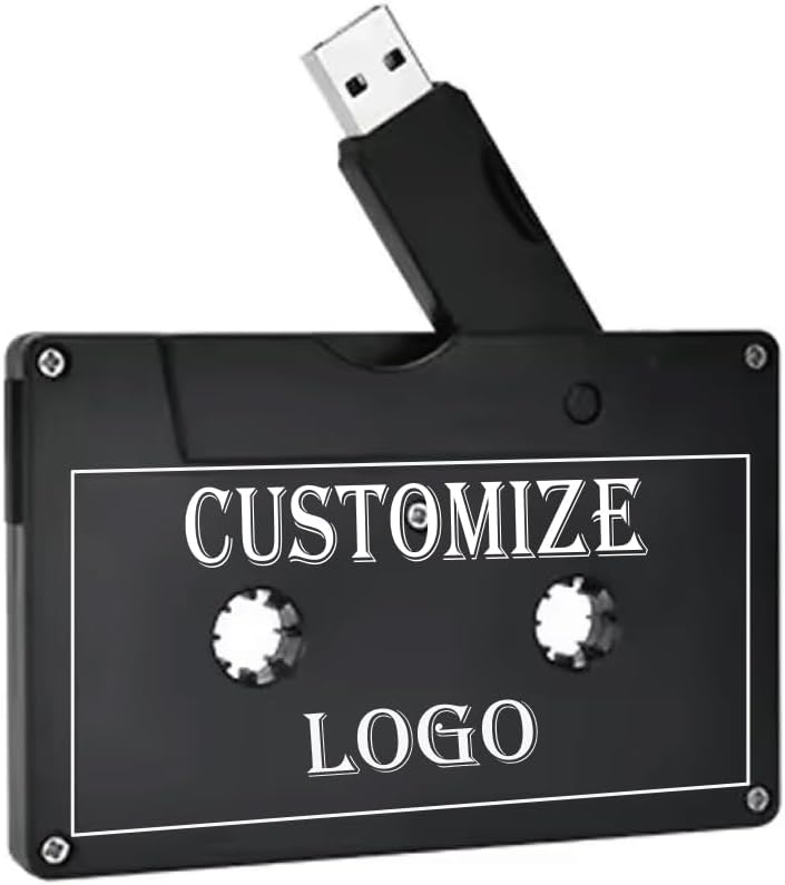 10PACK Custom Vintage Audio Tape USB Flash Drive for Branding