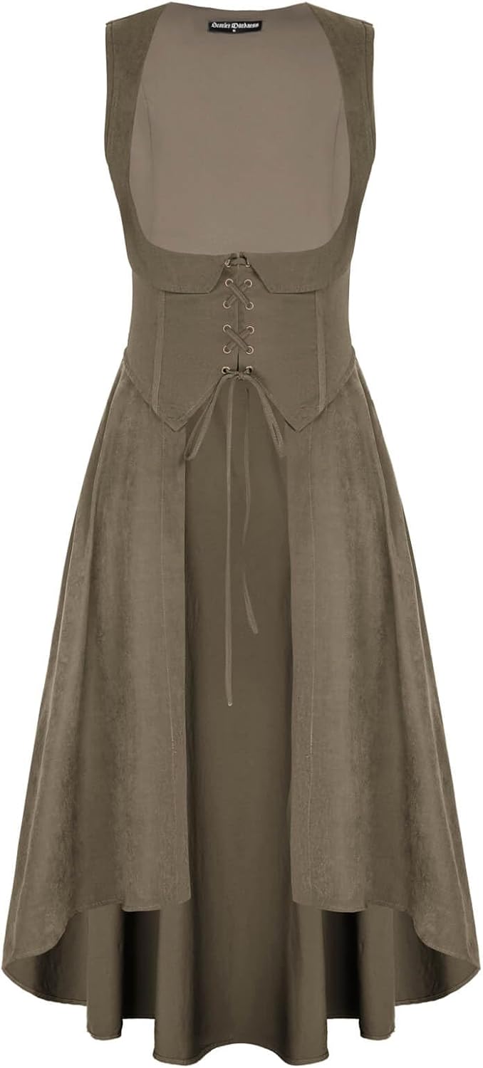 Scarlet Darkness Women Renaissance Costume Underbust Dress