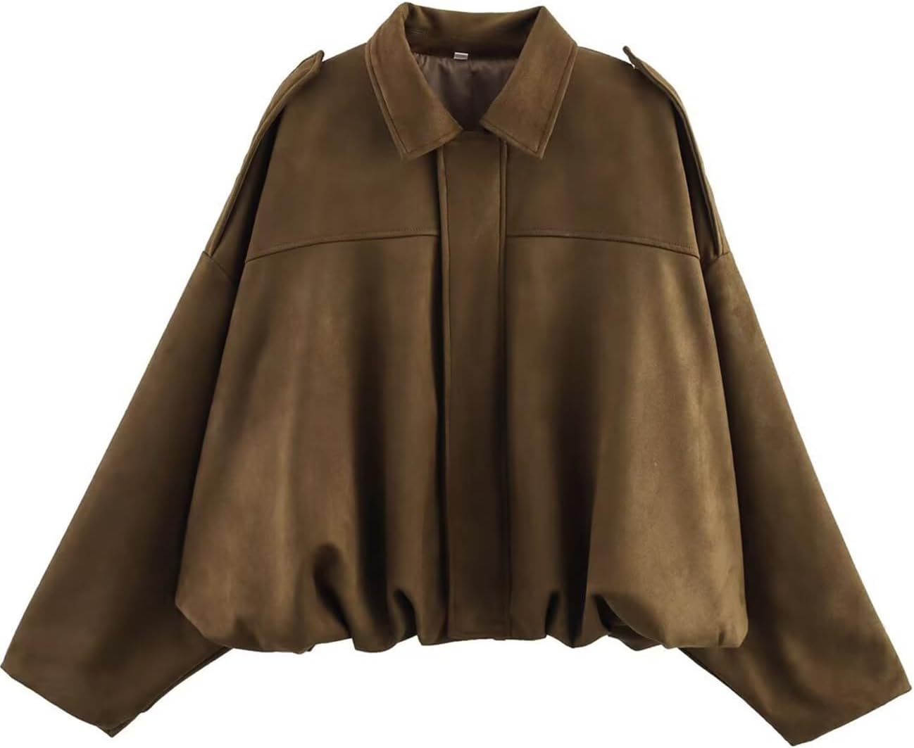 Kissonic Womens Faux Suede Bomber Jacket for Trendy Style