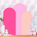 Pink Arch Backdrop Cover Set of 3 - Stretchy Wedding & Party Backdrops