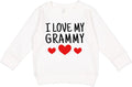 I Love My Grammy Toddler Sweatshirt - Cozy Heart Design