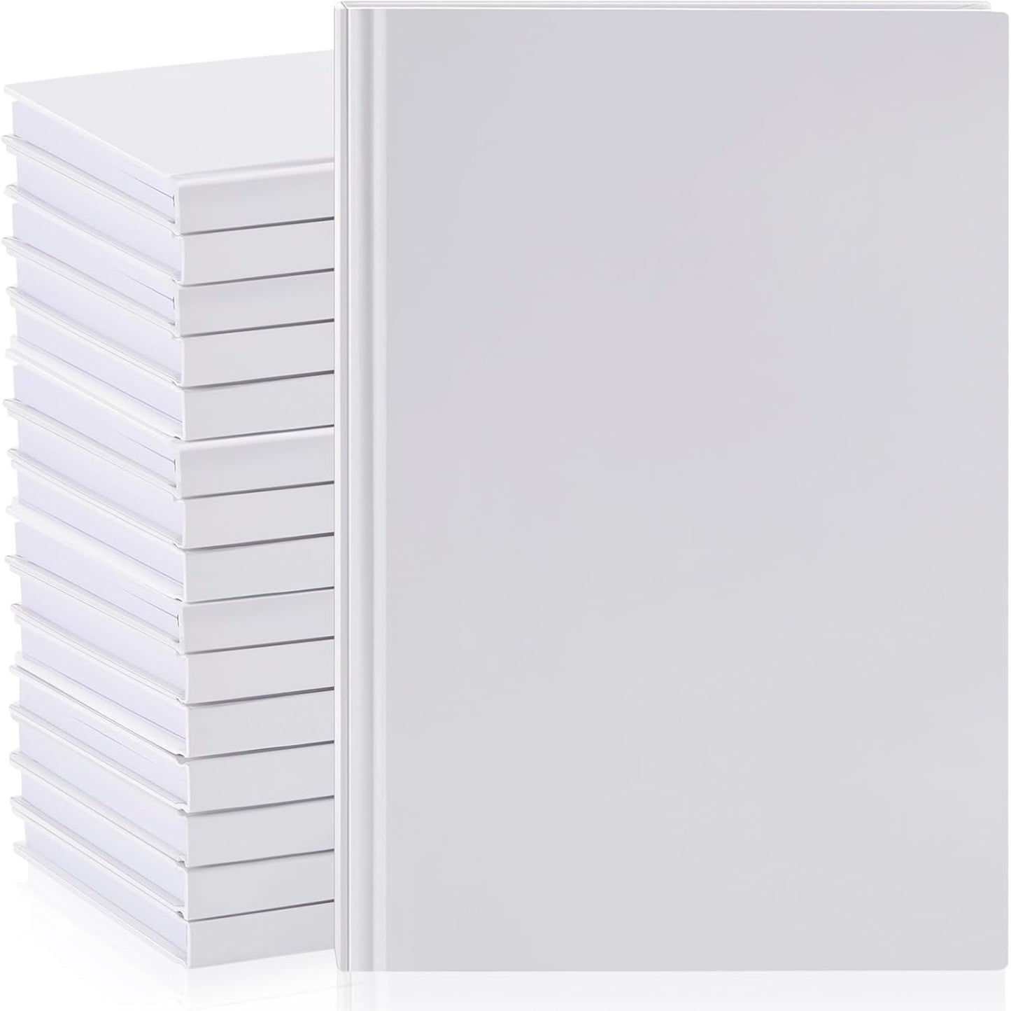 16 Pcs A5 Blank Notebooks for Writing and Drawing - Kraft Covers