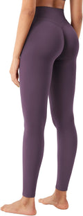 Women's 26in V Back Scrunch Butt Sculpting Leggings - Mid Rise