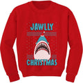 Tstars Jawlly Santa Shark Ugly Christmas Sweatshirt for Kids - Fun