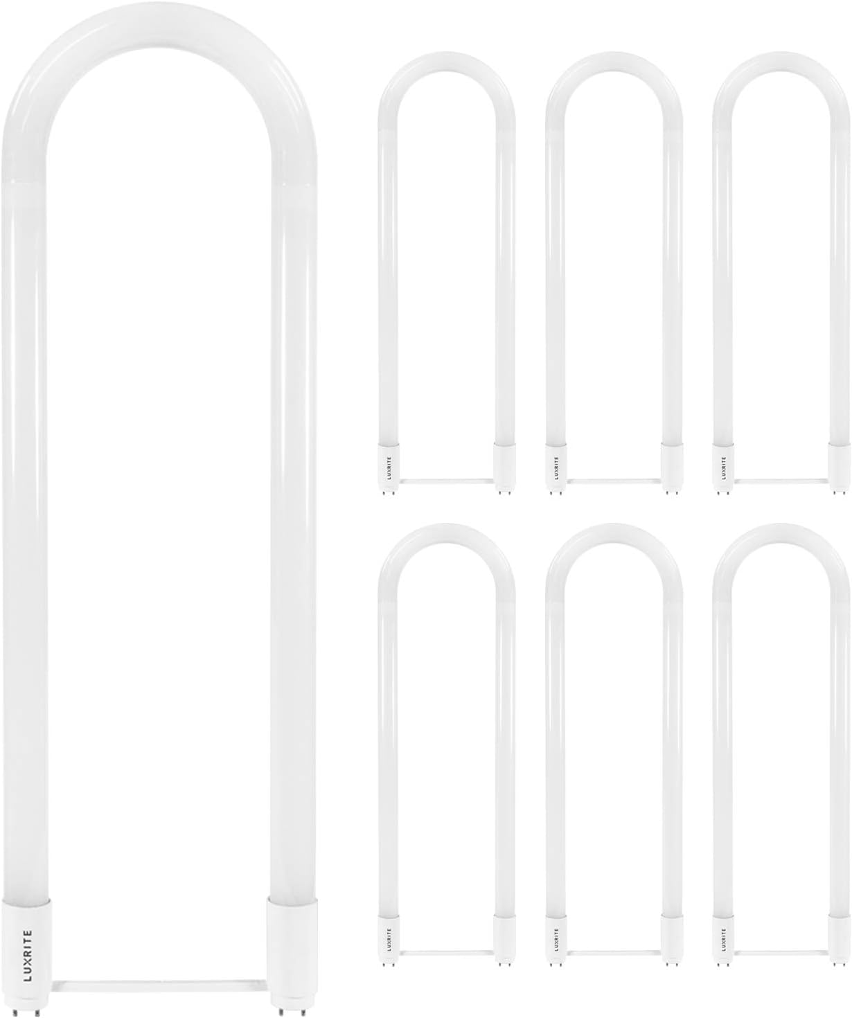 LUXRITE U Bend LED Tube Light 18W 3000K Soft White 6 Pack