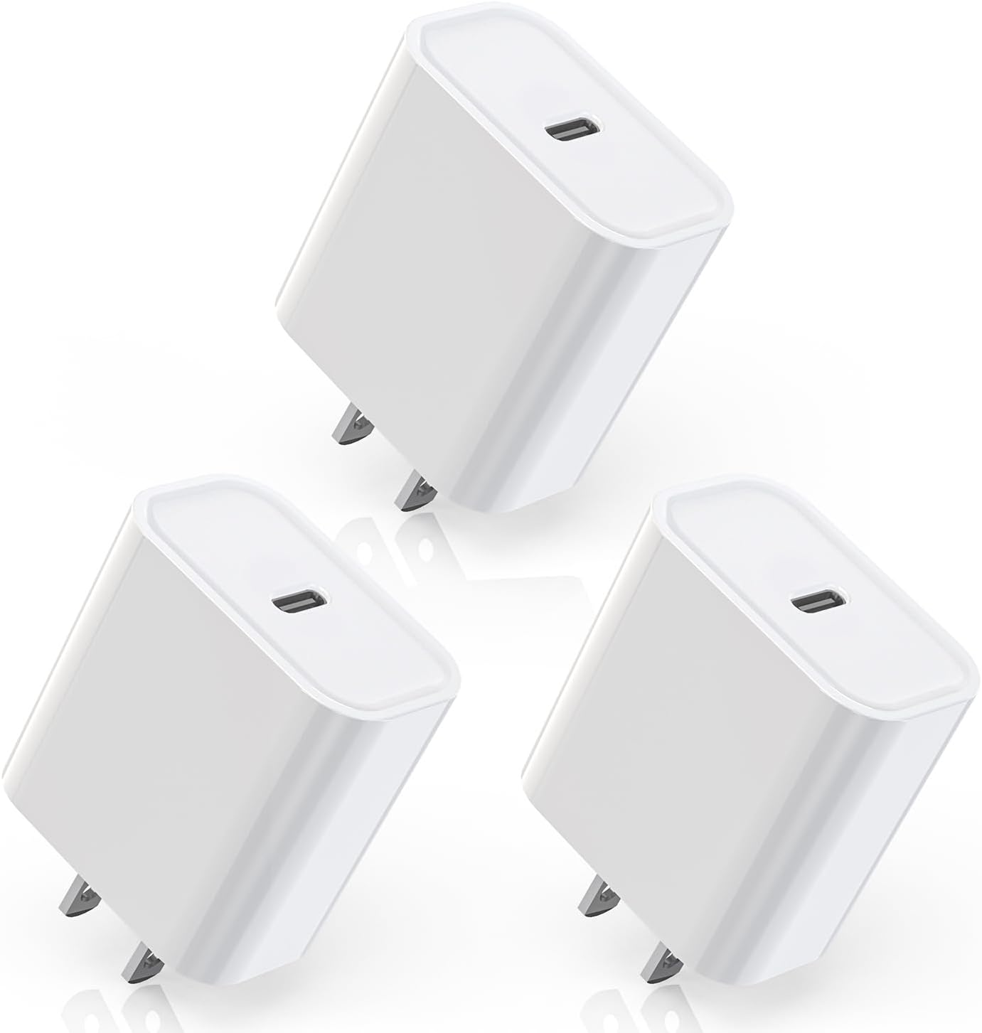 Ultra Fast iPhone Charger Block Trio