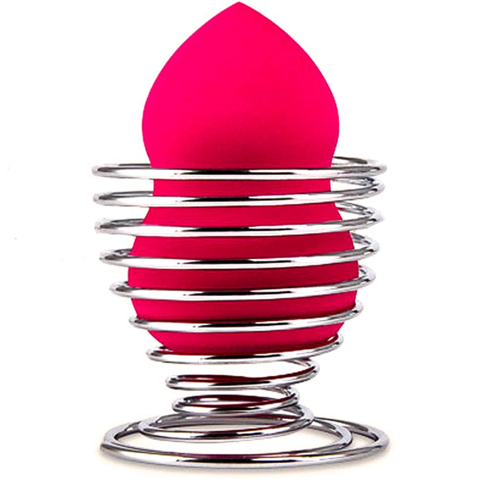 Silver Makeup Sponge Drying Stand for Flawless Beauty