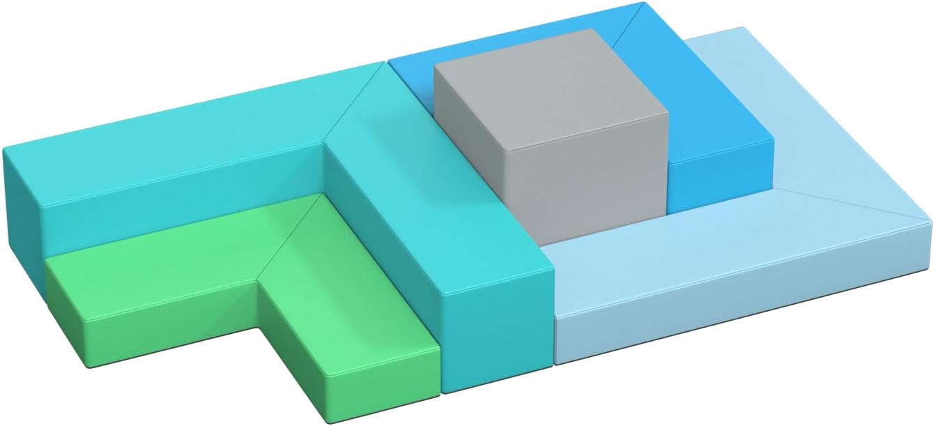 5 Piece Foam Climbing Blocks for Toddlers - Safe Indoor Play