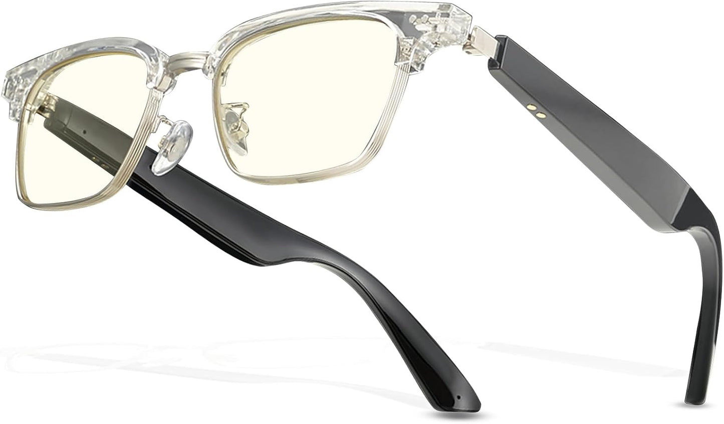 Blue Light Filter Smart Glasses with Open Ear Sound - Office Ready