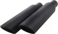 2.5 in Inlet x 4 in Outlet Exhaust Tip 17 in Length - Black Finish