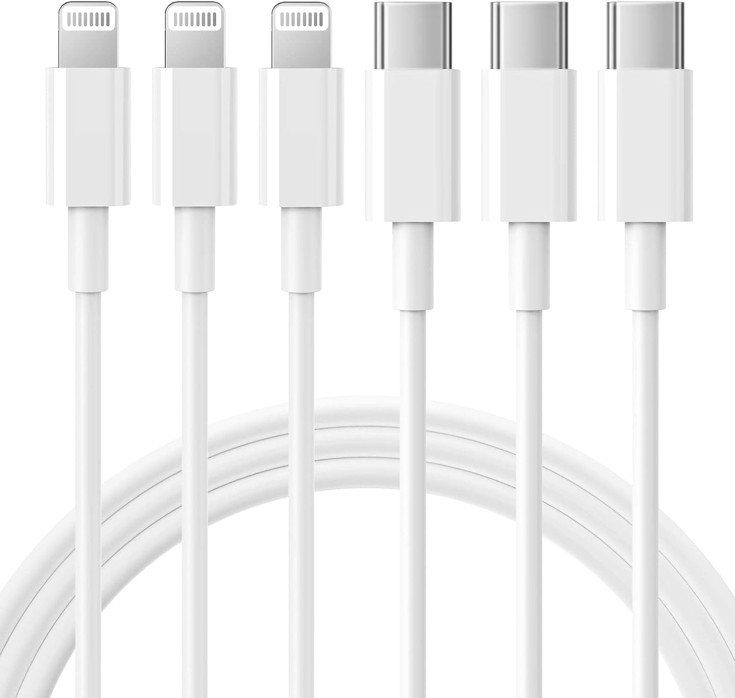 Fast Charge iPhone 3Pk USB-C Cable by RCTech